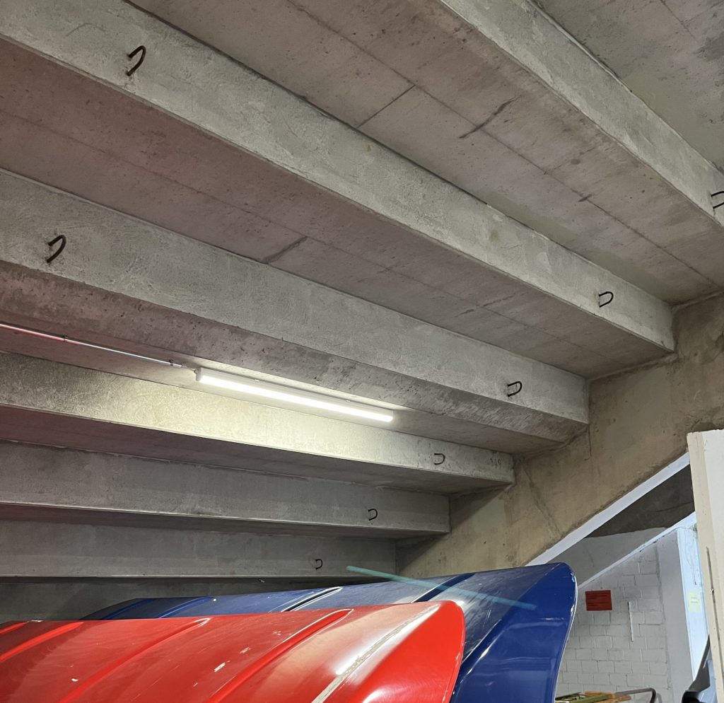 closeup af parkeringsplads