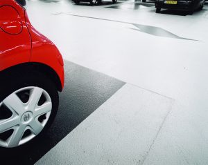 parkeringshus closeup